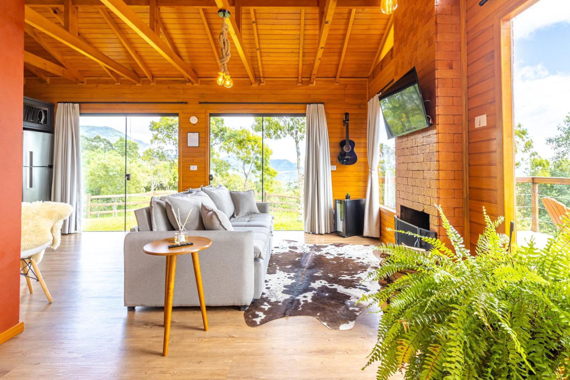 Cabana Romantica Na Serra Com Hidro, Lareira, Lagos E Trilhas Villa Bom Retiro  Luaran gambar